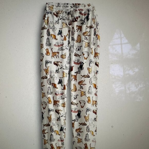 VERA BRADLEY "A CAT'S LIFE" PAJAMA PANTS:NWT LARGE - Picture 2 of 9